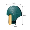 thumbnail image 2 of 4pcs Modern Adhesive Hooks with Vibrant Color Combination for Home Office School Dorms(Dark Green), 2 of 10