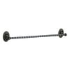 Teamson Home Bathroom Towel Holder Bar Rail Twist Oil Rub Bronze BH3054
