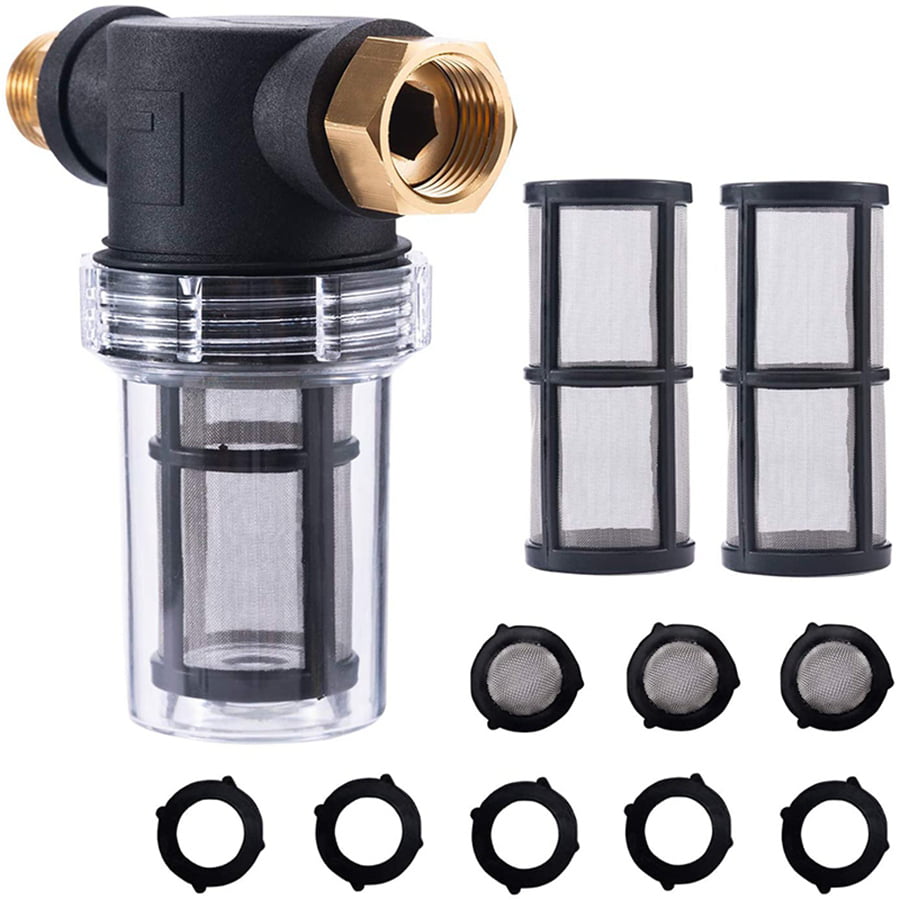 Universal Pressure Washer Water Filter In Line 20mm Inlet w/ Quick Connector 