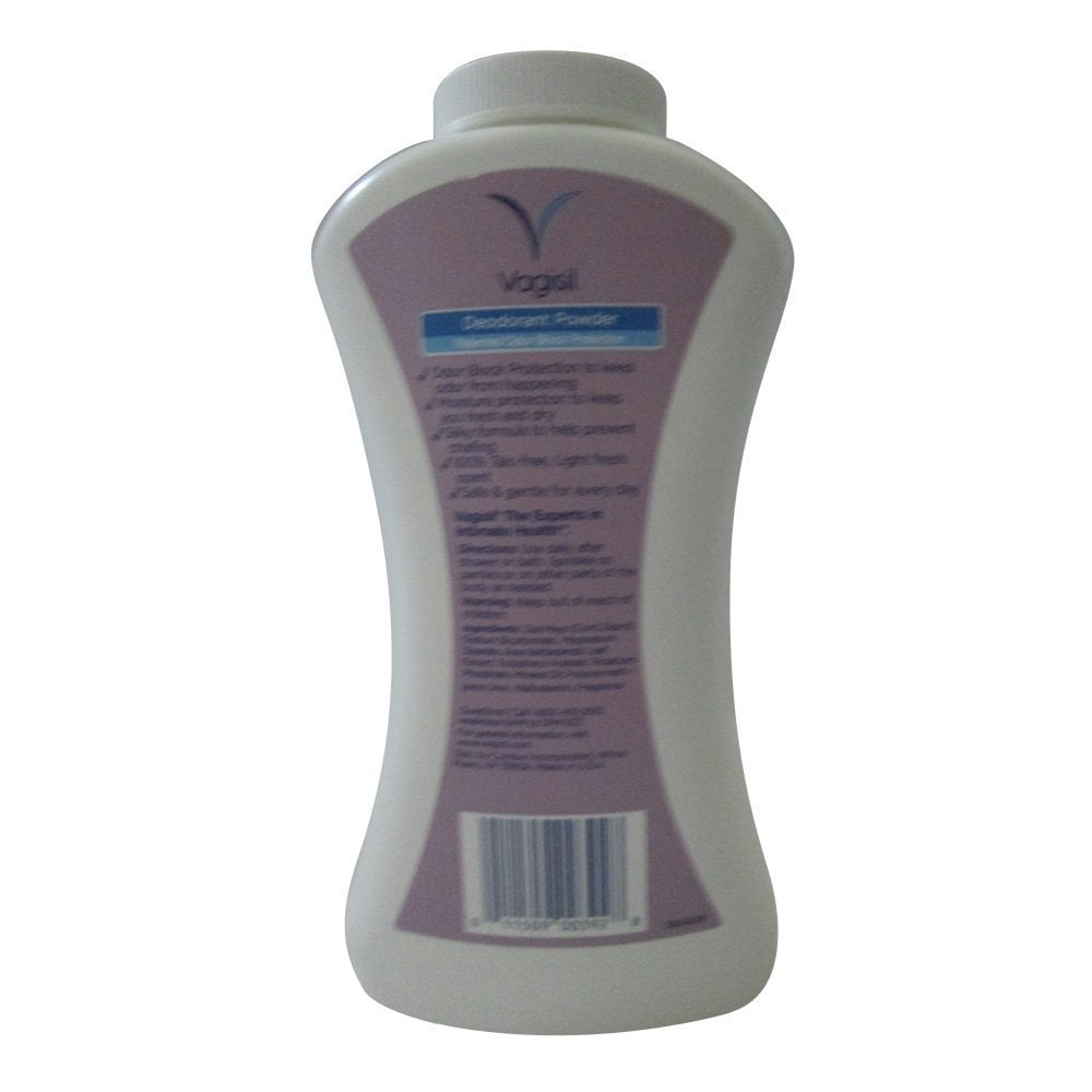 Vagisil Deodorant Powder 8 oz,Patented Odor Block Protection! Absorbs Moisture& Helps Prevent Odor Pack of 6