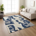 thumbnail image 6 of Addison Rugs Chantille Indoor/Outdoor Transitional Geometric Navy Machine Washable Rectangle Rug, 5' x 7'6", 6 of 8