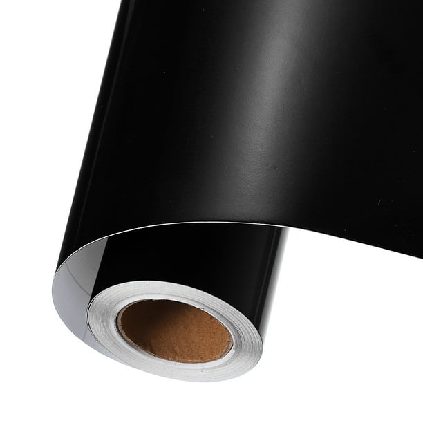 Vinilo Permanente Negro Uxcell, Rollo de Vinilo Adhesivo de 12 Pulgadas x 14 pies para Corte de Calcomanías, Señales, Álbumes de Recortes, Manualidades DIY, Decoración del Hogar