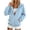 Light Blue, variant on Hooded Sweatshirt Jacket for Women Full Zip Hooded Sweatshirt Raglan Long Sleeve Elastic Cuff Loose Casual Zip Up Hoodie with Side Pockets for Fall Winter