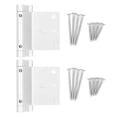 thumbnail image 1 of Uadme Cerradura De Seguridad para Puerta, 2 Piezas Cerradura De Refuerzo De Puerta Que Soporta 800 Libras Cerradura De Refuerzo A Prueba De Niños con Resorte con Tornillos para El Hogar Interior, 1 of 8