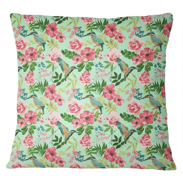 Resoneer Attent sympathie S4Sassy Indian Sofa Cushion Cover Mint Green Floral Print Cotton Poplin  Pillow Case 2 Pcs-20 x 20 Inches - Walmart.com