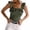 Green, variant on Glisme Tank Tops For Women Cute Sleeveless Tank Tops Ruffle Strap Neck Solid Color Knitted Camisole Classic Black Tee