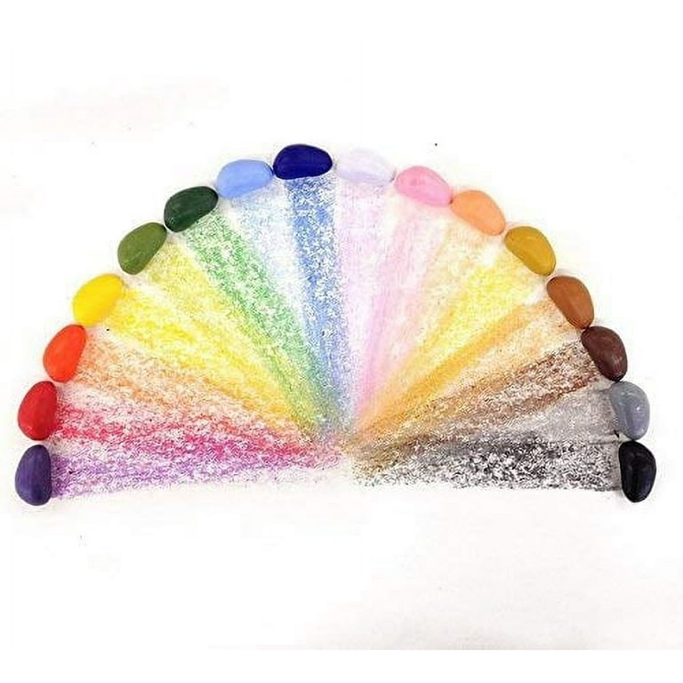 Crayon Rocks - 16 Colors in Blue Velvet Bag - Never Board Entertainment