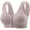 Gray, variant on Front Close Wireless Bras For Women Ice Silk No Underwire Comfortable Senior Wireless Snap Closing Bra For Older Women (2XL, Black)