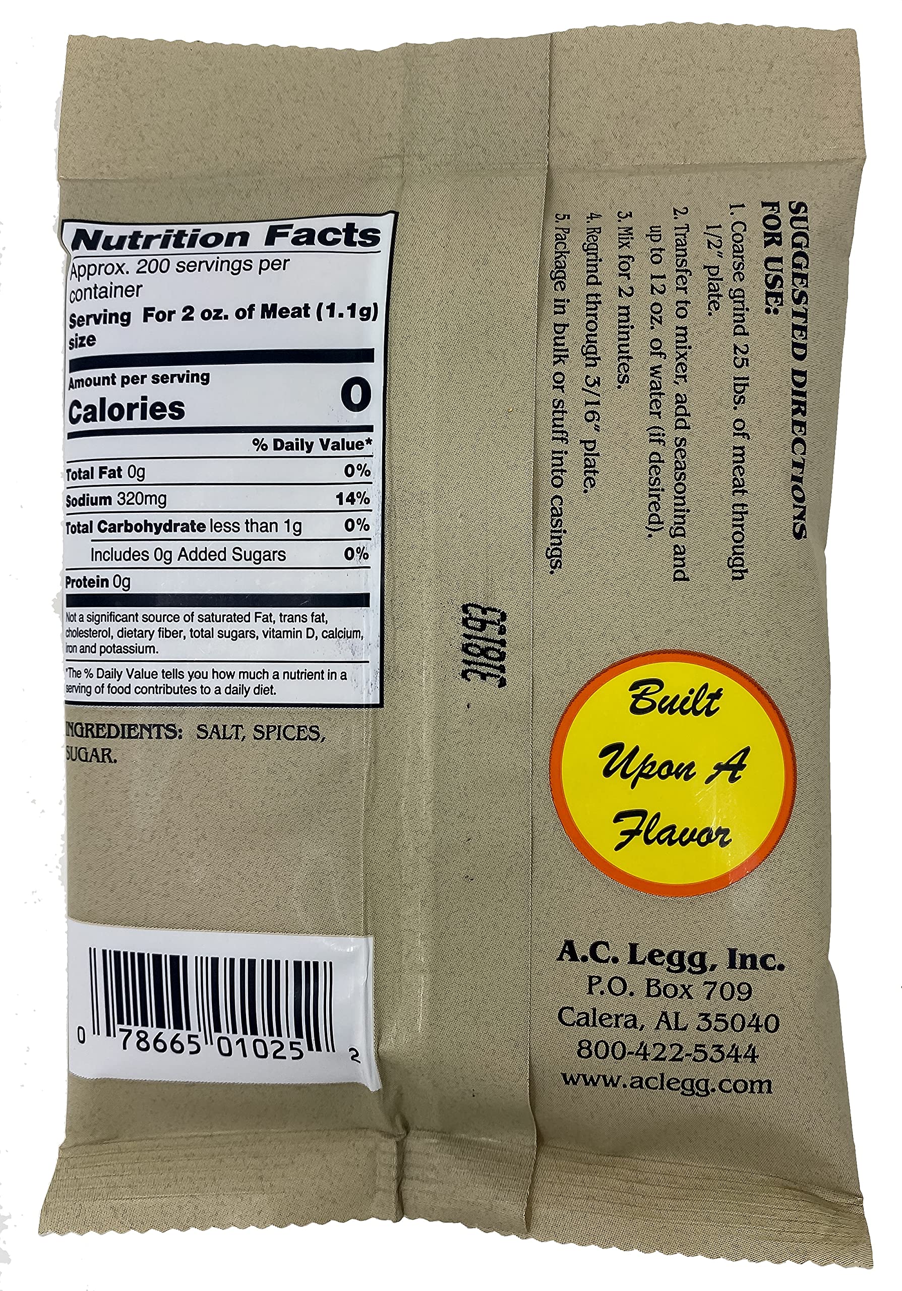 AC Legg Blend #8 Maple Sausage Seasoning (10 oz.)