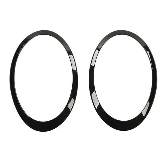 Headlight Bezel Trim,2pcs Gloss Black Headlight True to Its Promise