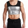 thumbnail image 2 of BVWKPCV Men's Sauna Shirt Sauna Vest Trapping Sweat Suit - Sauna Suit for Men- Gym Workout Fitness Tank Top Trimmer, 2 of 5