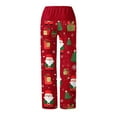 BZGTZT Christmas Pajama Pants Women Flannel Fluffy Soft Funny PJS Cute