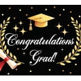 thumbnail image 5 of LUUFILx Graduation Celebration Backdrop Banner Congratulations Grad Party Supplies Decorations Celebration Photography Background Event Props, 5 of 9