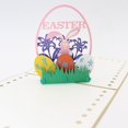 thumbnail image 3 of Happy Easter Greeting Cards, Easter Eggs Bunny Flowers Card 3d Pop Up Easter Cards, 3 of 4