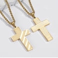 thumbnail image 7 of APSVO Gold Cross Necklaces for Men Boys American Flag Pendant Chain Catholic Christian Religious Birthday First Communion Graduation Fathers Day Jewelry Gifts Teen Him Dad Son Adults Kids Age Ideas, 7 of 7