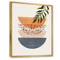 thumbnail image 2 of Designart Abstract Geometrical Sun and Moon With Leaf III FLOAT FRAME WALL ART, 2 of 4