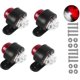 thumbnail image 1 of 4 Pack Led Side Marker Lights, 12-24v White Red Double Sided Warning Lamp, Truck Trailer Parking Light Clearance Lights, 1 of 5