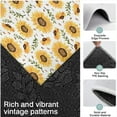 thumbnail image 3 of White Sunflower Leaf Seed Pattern Kitchen Rugs Sets Of 3,Kitchen Runner Rugs Non Skid Washable,Decorative Kitchen Floor Mats for Kitchen,Sink,Laundry,17"x30"+ 17"x47" + 17"x59", 3 of 6