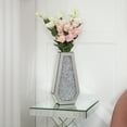 thumbnail image 4 of SHYFOY Mirrored Flowers Vase- Crushed Diamond Glass Vase, Vases for Centerpieces Home Decor,  15 inch Tall, 4 of 8