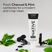 Native Fluoride-Free Toothpaste, Charcoal & Mint, 4.1 oz, Adults & Kids 2+