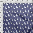 thumbnail image 2 of oneOone Cotton Flex Bluish Violet Fabric Sheep Sewing Craft Projects Fabric Prints By Yard 40 Inch Wide, 2 of 4