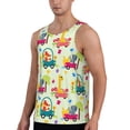 thumbnail image 2 of Daiia Cute Animals driving a car Printed Men's Quick Dry Fit Muscle Tank Top Slim-Fit Tank Workout Tank Top Lightweight Sports Tank Top-Medium, 2 of 7