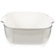 thumbnail image 5 of unbranded Double Layer Fruit Washing Basket White Reusable Kitchen Fruit Drain Basket Practical, 5 of 7