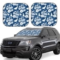 thumbnail image 1 of Fotbe Rose Flowers 2-Piece Car Windshield Sun Shade | Sun Blocker for Car Windshield | Foldable Automotive Interior Accessories for Sun Protection-Small, 1 of 6