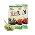 thumbnail image 5 of Korean Crispy Seasoned Seaweed Snacks Kimchi Spicy Sheets - 12 Individual Packs 100% Natural Laver 12 Pack Roasted Nori Snack Healthy Premium Gim by (Kimchi and Wasabi), 5 of 5