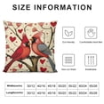 thumbnail image 5 of Nawypu  Valentine's Day Cardinal Birds Decorative Throw Pillow Covers, Branches Outdoor Pillowcase, Forever Anniversary Wedding Cushion Case Home Decor, 5 of 5