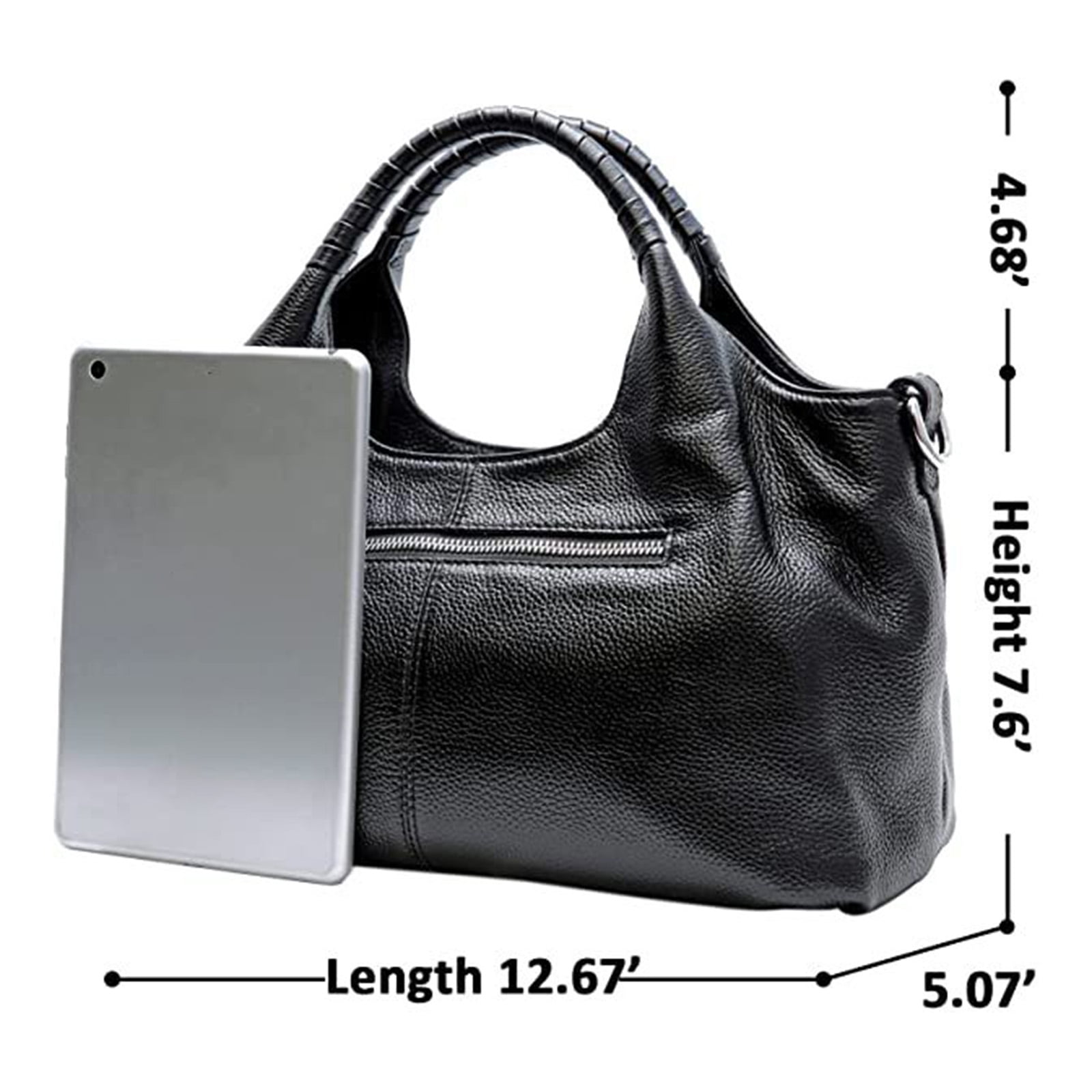 Modstep Leather Shoulder Bags for Women Soft Leather Tote Purse Top Handle Bag with Detachable Satchel Strap