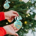 thumbnail image 5 of Surpdew Pastel Christmas Tree Ornaments 2Pcs Pink Yellow Blue Rainbow Shatterproof Xmas Hanging Ornaments For Tree Home Holiday Candyland Party Centerpiece Wreath Garland Decor D 3.15Inch, 5 of 6