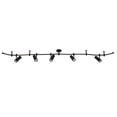 thumbnail image 2 of Catalina Lighting Ellipse Flex Track 5-Light Dimmable LED Track Light with 8' Adjustable Track Rail Modern Light Fixture for Kitchen, Living Room, Bedroom, or Office, 3000K, Black, 2 of 6