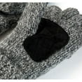 thumbnail image 3 of Holzlrgus Unisex Wool Blend Crochet Convertible Fingerless Gloves with Mitten Cover, 3 of 4