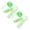 Green*2, variant on 1 Roll Crepe Paper Streamer, Crepe Paper Streamers Rolls for Party Decorations, Birthday, Party and Wedding Decoration 1.8"x82ft