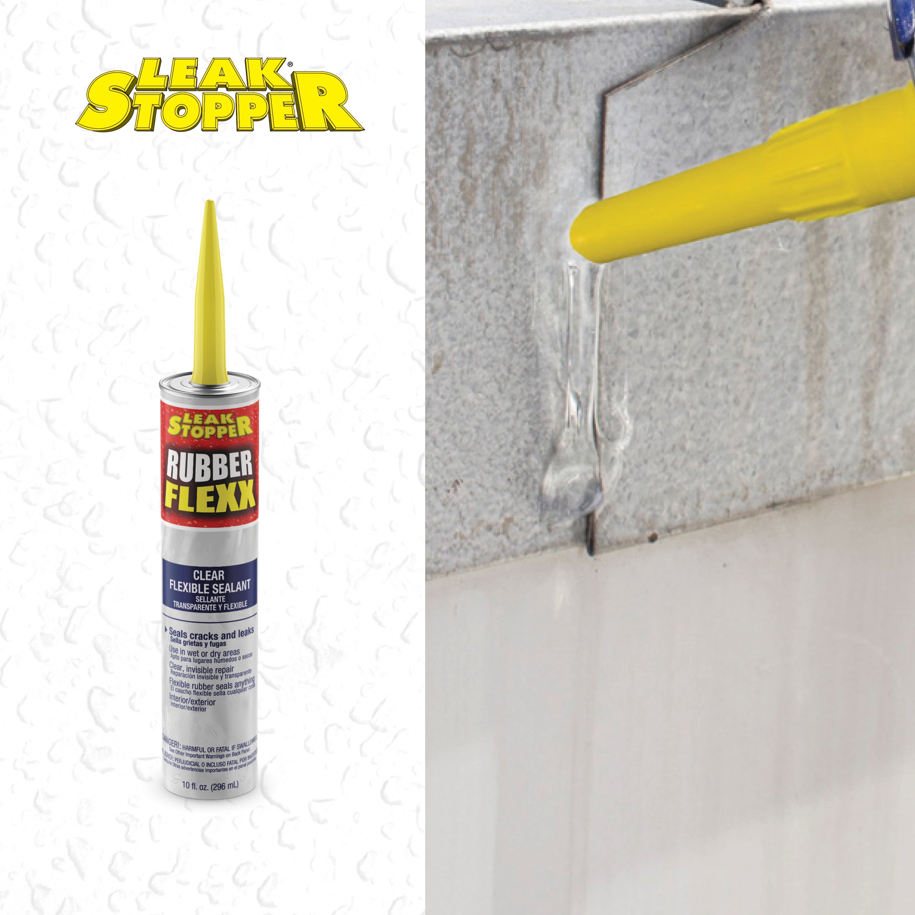 LEAK STOPPER 10.1-oz Waterproof Cement Roof Sealant in the Roof Sealants  department at