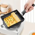 thumbnail image 3 of JUNWELL 1pc Non-Stick Square Frying Pan for Perfect Omelets & Breakfasts - Durable Aluminum  Easy Clean, 3 of 7