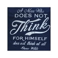 thumbnail image 3 of Hanes Men's Oscar Wilde Poet A Man Who Does Not Think for Himself Short Sleeve Graphic T-shirt, 3 of 5