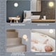 thumbnail image 4 of Luz nocturna LED con sensor de movimiento tipo disco | Luz inalámbrica recargable USB para armarios | Lámpara magnética adhesiva para interior | 8 LEDs | Encendido/apagado automático | Seguro para, 4 of 6