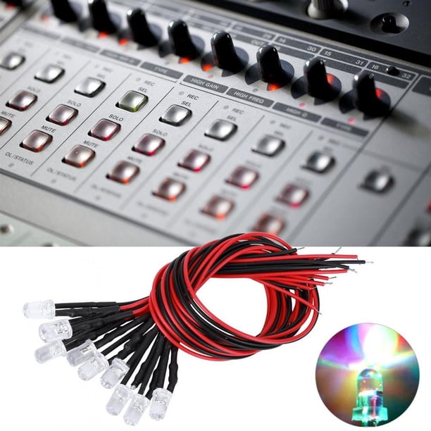 Diodos Emisores De Luz Con Modo De Flash Multicolor, Diodo LED Con Cable, Para Iluminación Del Hogar DIY, Iluminación Automotriz ANGGREK Otros