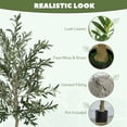 thumbnail image 4 of HOMCOM 6ft Artificial Tree with Fruits, Silk Olive Tree for Home, Office, Living Room Decor, Fake Plant with Pot, 4 of 10