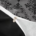 thumbnail image 4 of Homewish Western Boho Skull Twin Duvet Cover,Victorian Damask Twin Bedding,Halloween Comforter Cover,Black Reversible,2pcs,1 Duvet Cover and 1 Pillowcase, 4 of 6