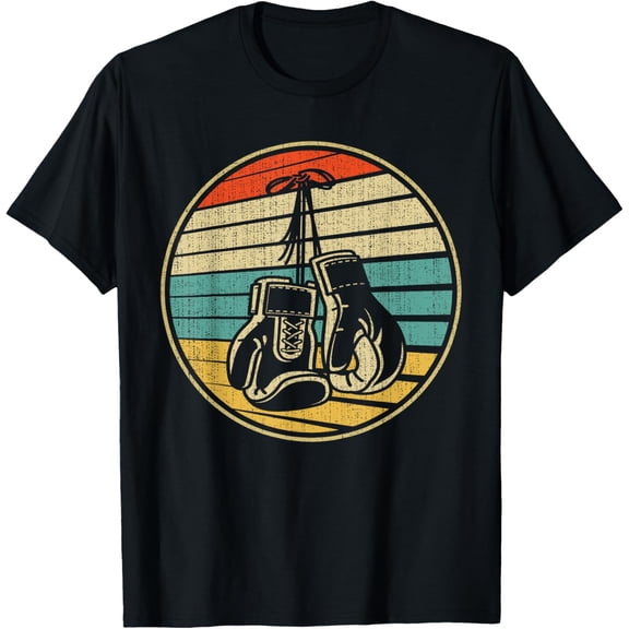 Vintage Retro 60s 70s Style Boxing Gloves Boxer Player Lover T-Shirt mens t shirt,black,women,funny,misfits,men,journey