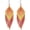 orange, variant on Handmade Long Bohemian Statement Native Seed Beaded Big Exaggerate Fringe Drop Dangle Tassel Penadnt Earrings Friendship Festival Jewelry for Women