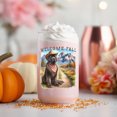 thumbnail image 4 of Welcome Fall Western Cowboy Newfoundland Enjoys Majestic Autumn 16oz Glass Cup Mug Newfie Dog Lover Gifts Glass Can - 01007, 4 of 5