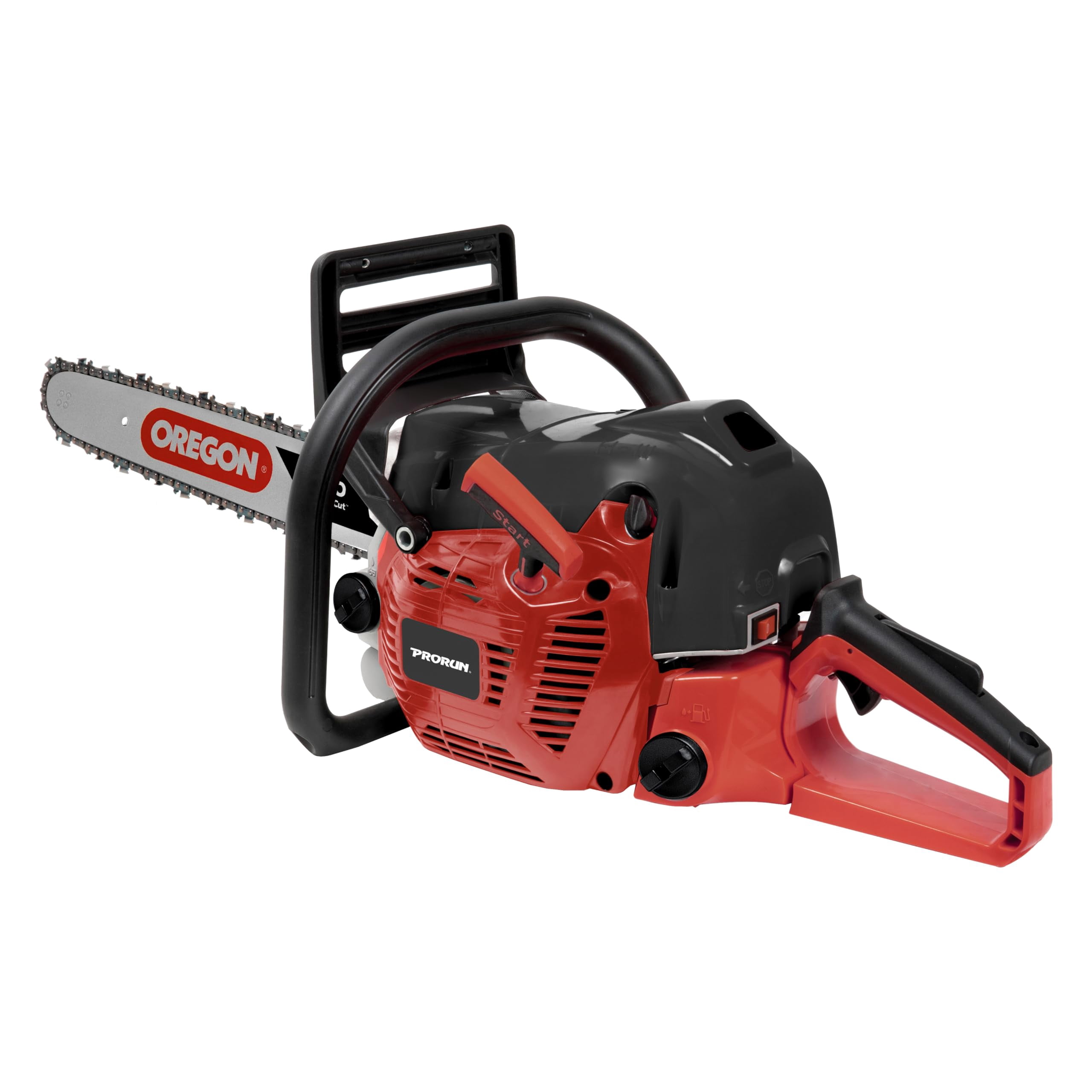 PRORUN 20" 55.5cc 2-Cycle Gas Powered Chainsaw, Well Balanced