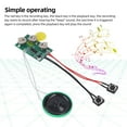 thumbnail image 4 of Voice Greeting Card Module, Loop Playback DIY Clear Sound Recordable Voice Module  for Toy, 4 of 7