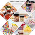 thumbnail image 6 of LotFancy 24 Pack Plastic Jars with Lids, 16 oz (12 Pack) 8 oz (12 Pack), Clear Plastic Containers for Food, 6 of 8
