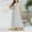 Blanc, variante sur Robe Décontractée pour Femme, Robe Maxi à Imprimé Frais, Tissu en Soie Glacée Léger pour le Confort Estival