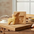 thumbnail image 6 of Yucurem 3PCS Christmas Wooden Cookie Molds, 3D Carved Baking Biscuit Cutter, Embossing Press Stamps for Christmas Kitchen DIY Family Gatherings, 6 of 8